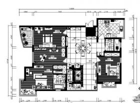 [广东]150㎡三居室雅居施工图(含实景)