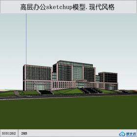 SU01262城市高层办公楼设计su模型