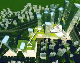 [江苏]南京广场商业购物中心建筑设计方案文本