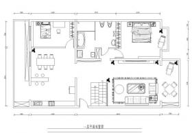 一套家装样板房室内施工图（附实景图）