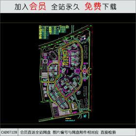 某大学总平面布置图CAD