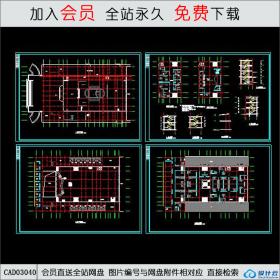 洗浴中心平面图CAD