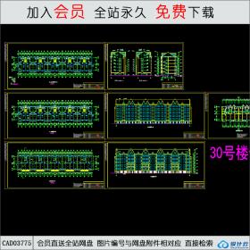 CAD03775住宅楼设计CAD