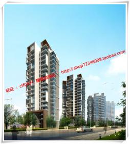 JZ275小高层住宅 住宅建筑设计含SU模型/草图大师模型+cad图...