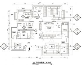 现代风格两居室大平层住宅施工图+效果图