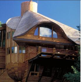 屋顶如山峰般波浪起伏的红木住宅 / Robert Harvey Oshatz Architect