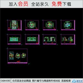 CAD04282农宅设计方案CAD