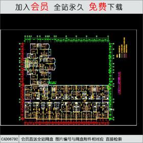 CAD06792酒店公寓图纸CAD