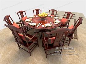 中式餐桌3Dmax模型 (18)