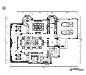 [重庆]欧式风格别墅建筑CAD施工图（含效果图）