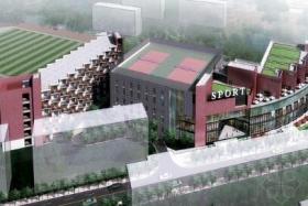 [上海]五层体育馆建筑设计方案(含CAD)