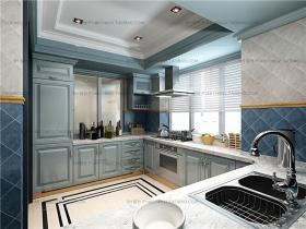 美式厨房橱柜3D模型
