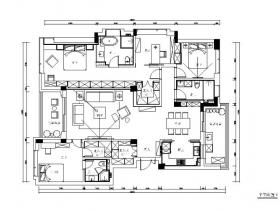 [浙江]新作！现代简约风格样板房全套CAD施工图（含实景...