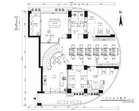 圣士达办公室装饰设计施工图+3D模型+效果图