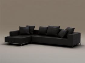 单个现代简约沙发3Dmax模型 (9)