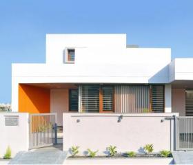 橙色房子丨简洁的两居室住宅设计﹣Studio Habitect
