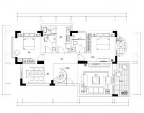 [福建]某复式现代风格别墅施工图及效果图