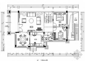 [武汉]国家级体育生态豪宅区豪华三层别墅CAD装修施工图