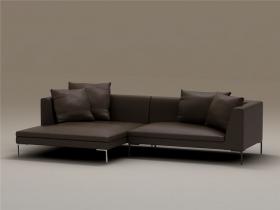 单个现代简约沙发3Dmax模型 (5)