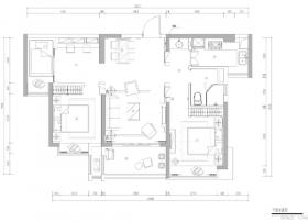 [深圳]东部现代花园36#样板间施工图+3d文件