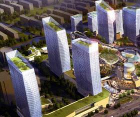 杭州地铁艮山门站上盖物业综合体城市设计