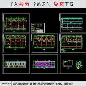 商铺建筑施工图CAD