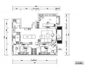 现代风格雅间样板房设计CAD施工图（含效果图、3D模型）