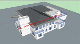 NO01509事务所办公室建筑方案设计cad图纸su模型
