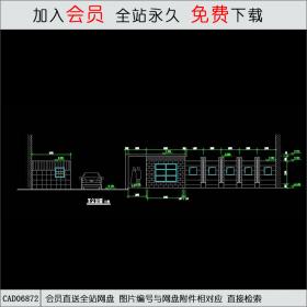 景观大门CAD