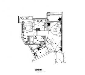 三亚时代海岸B1的白色夏威夷住宅室内设计施工图