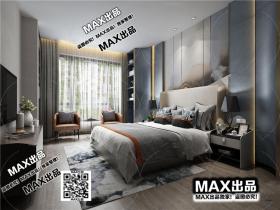 现代卧室3Dmax模型 (3)