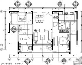 [广东]地中海风格三室两厅样板房施工图（含效果）