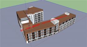 NO0135540班小学建筑方案设计cad总图平立面su模型