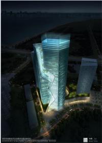 NO02018深圳企业总部大厦高层3dmax模型cad总图平面效果图