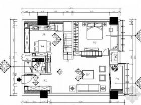 [福建]精品美式风格两层别墅样板房室内装修施工图(含水...