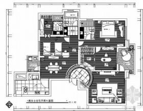 200㎡精致三居室内装修图