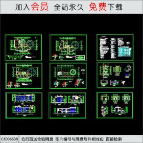 会所全套施工图CAD