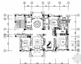 [上海]现代简欧三居室样板房E户型装修施工图