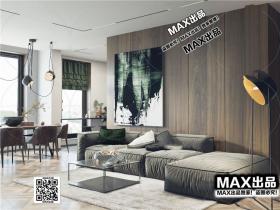现代客厅3Dmax模型 (106)
