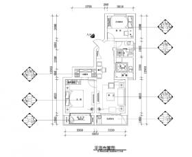 上海市浦东新区两居室住宅装修施工图