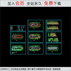 会所建筑施工图CAD