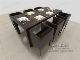 中式餐桌3Dmax模型 (12)