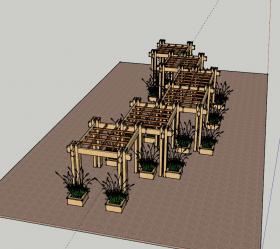 花廊架SU模型 (12)