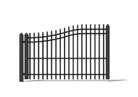栏杆围栏SU模型 (16)