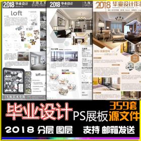 T137环艺景观建筑室内产品工业设计毕业生作品设计PS展板PS...