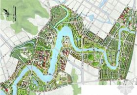 [福建]“长山乐水”绿色滨河公园景观规划设计方案