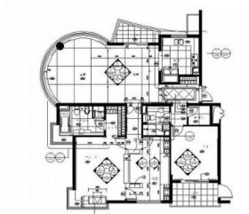 [上海]名师作品三居室装修图