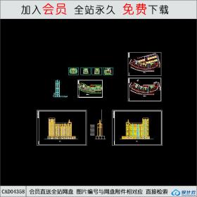 CAD04358 某高层住宅建筑方案CAD