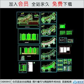 CAD03843 盘锦市某新村高层住宅楼建筑施工图CAD