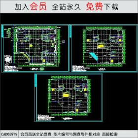 多层商场建筑施工图 CAD